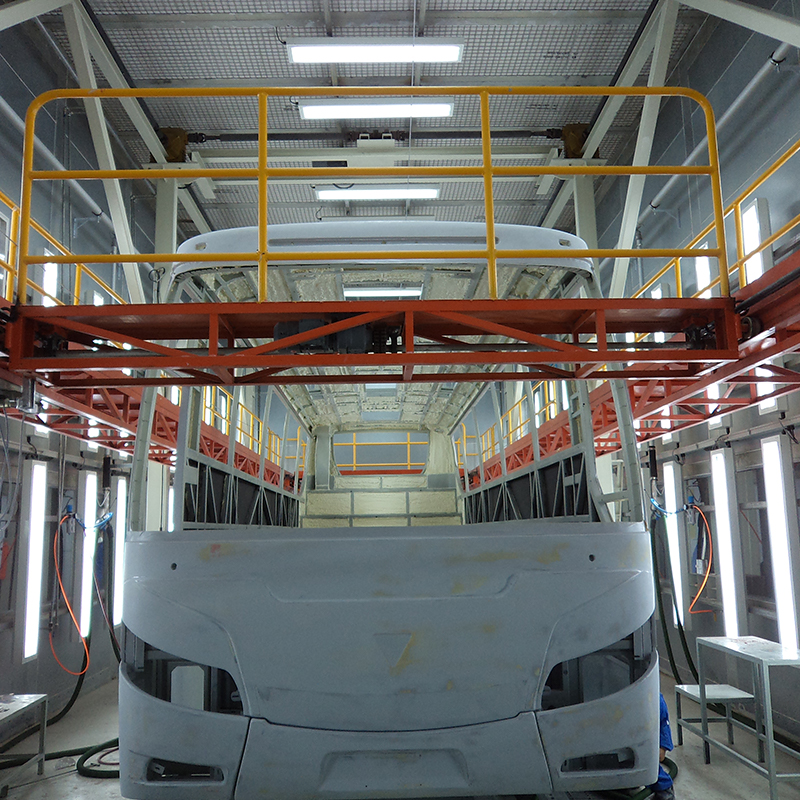 Booth Sprae an Chustaim agus Booth Sanding