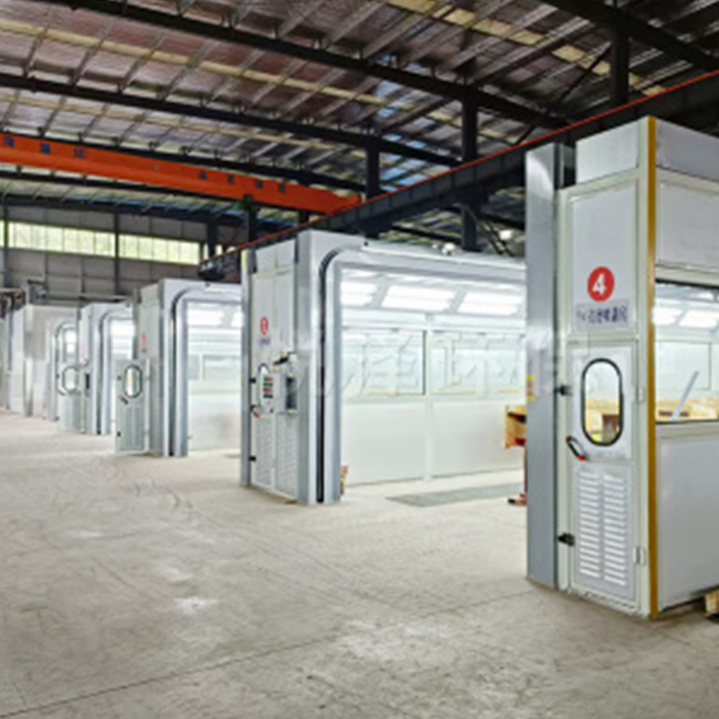 Booth Sprae an Chustaim agus Booth Sanding